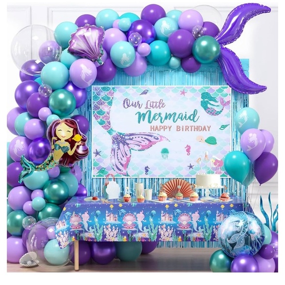 Mermaid Birthday Party Decorations - Picture 1 of 6